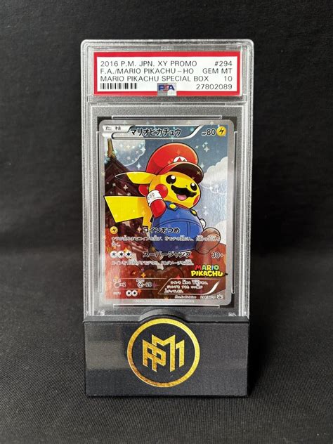 Mario Pikachu 2016 Japanese XY-P Promo #294/XY-P Mario Special Box ...
