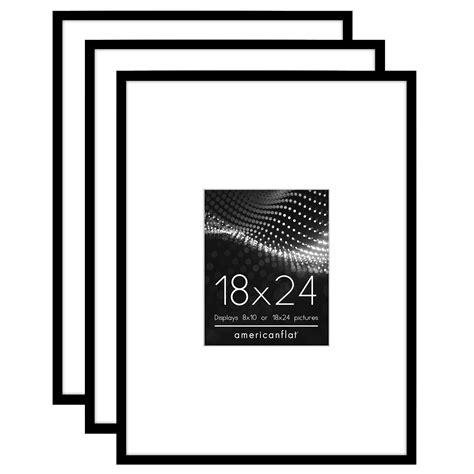 Free Shipping! Americanflat 18x24 Poster Frame Set of 3 - Black ...