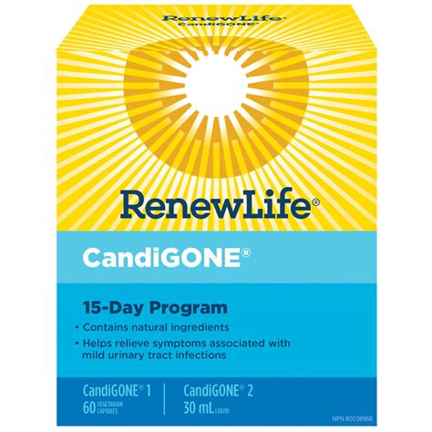 Renew Life CandiGONE, Candida Yeast and Urinary Tract Infection Suppor