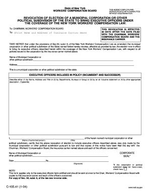 NY C-105.41 2004-2026 - Fill and Sign Printable Template Online