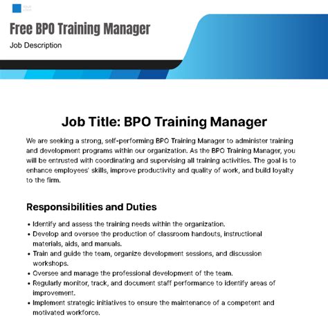 Image result for Training Program Manager Job Description