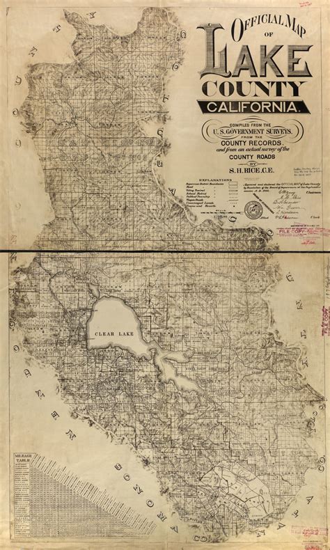 Official map of Lake County, California. : Compiled from the U.S ...