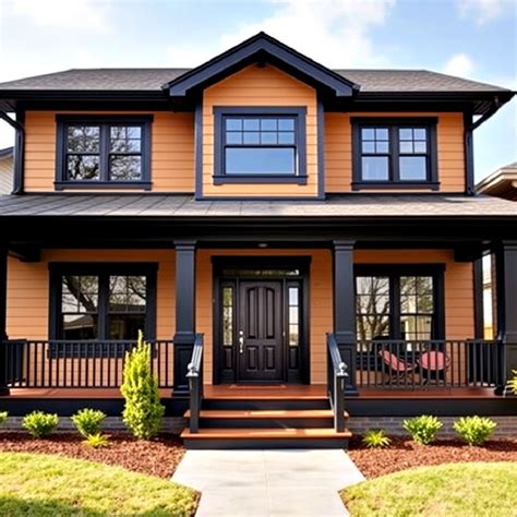 25 Tan Houses With Black Trim Design Ideas To Copy