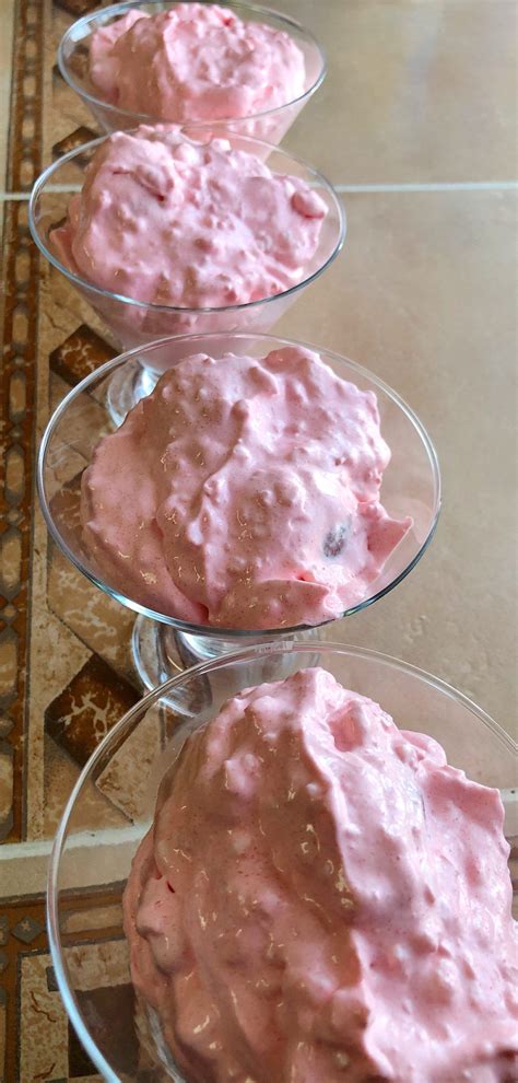 5 Minute Strawberry Pink Fluff Salad - Pattern Princess