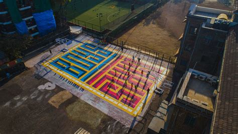 St Andrew's Basketball Court Has Been Painted In Colours Of Equality ...
