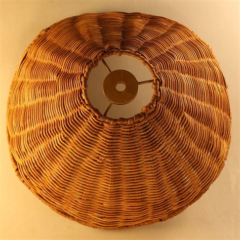 Vintage Rattan Woven Lamp Shade - Unique Bell/Flower Design boho lamp ...