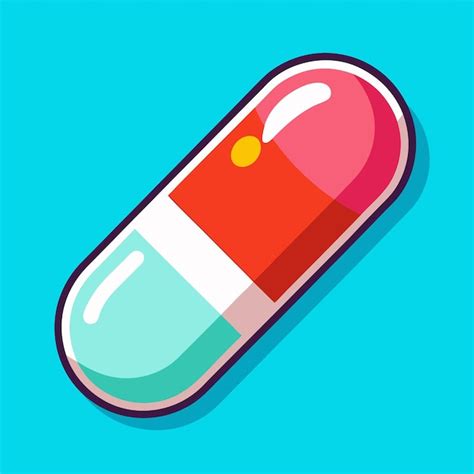 Capsule medicine clipart cartoon style vector illustration | Premium AI ...