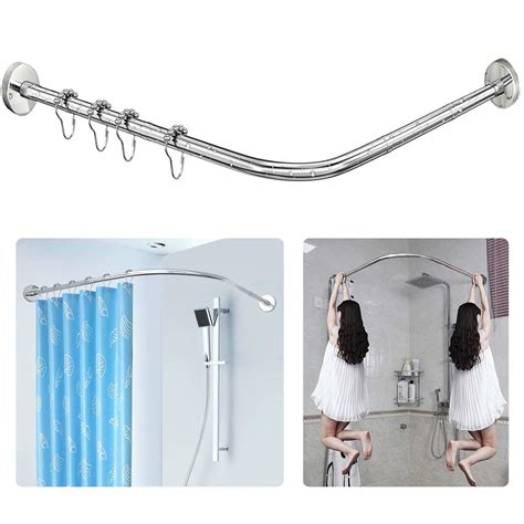 Sikaiqi Stretchable 304 Stainless L Shaped Bathroom Bathtub Corner ...