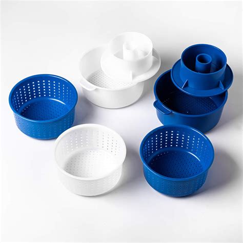 Buy Cheese Molds Soft and Hard Cheese 0.5kg-1.2kg Azure + White ...