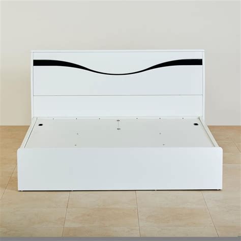 Buy Polaris Unicorn Queen Bed with Hydraulic Storage - White from Home ...
