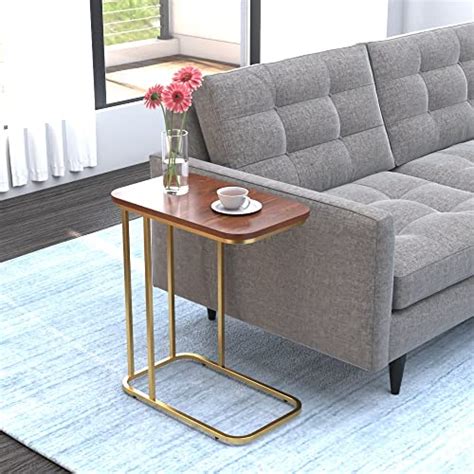 DECOWORLD|| Premium Side Table || Metal Side Table with Wooden Top ...