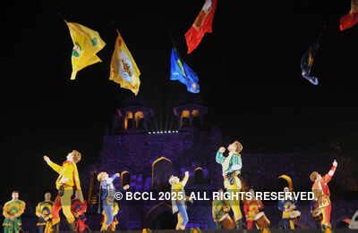 Ennio Afilani and Gianluca Grandi during the closing ceremony of Delhi ...