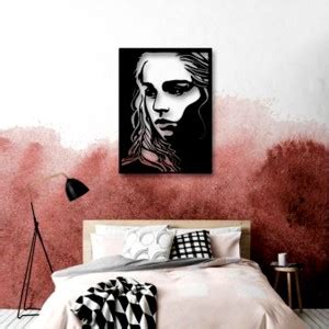 Radha Rani The 3D Wall Art GAME OF THRONES KHALEESI WALL DECOR 66(Black ...