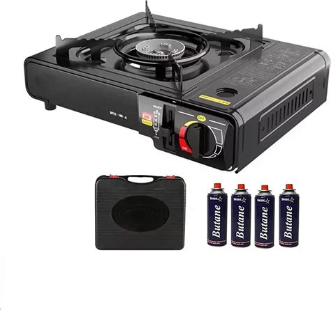Cloudberry Camping Portable Gas Stove Use Butane Gas Can With 4 Butane ...