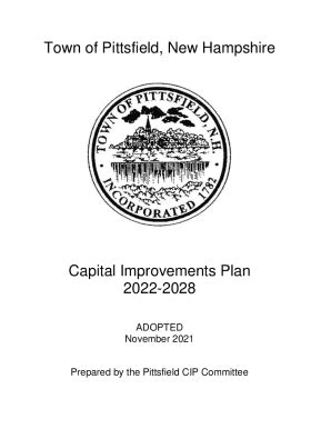 Fillable Online A Capital Improvements Plan is Not Just a Wish List Fax ...