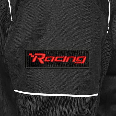 ISEE 360 Racing Flag Logo Embroidered Sweable Applique Patches Jackets ...