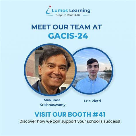 🎉 Meet the Lumos Learning Team at 𝐆𝐀𝐂𝐈𝐒 𝟐𝟎𝟐𝟒! 🎉 We’re thrilled to ...