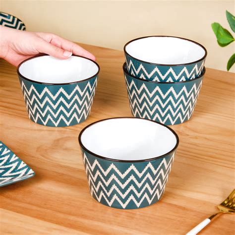 Oscilla Green 16 Piece Ceramic Dinner Set For 4 Online - Premium Dinner ...