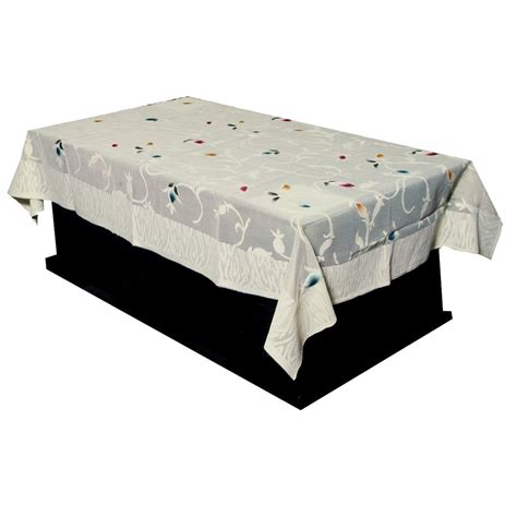Kuber Industries Leaf Design Cotton 4 Seater Center Table Cover ...