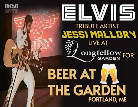 Jessi Mallory as Elvis at Longfellow Garden for "Beer at the Garden ...