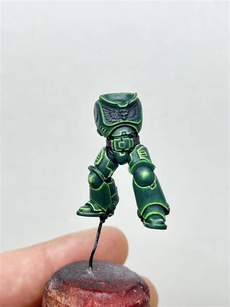 (Wip) tried painting a dark angel, but fear I pushed it too far. Does ...
