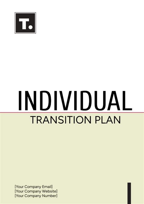 Free Transition Plan Templates, Editable and Printable