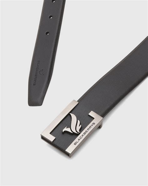 Buy Must Haves Leather Black Textured Belt Online