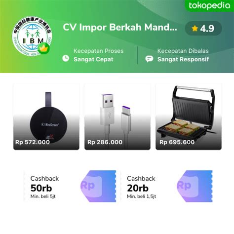 Toko CV Impor Berkah Mandiri Online - Produk Lengkap & Harga Terbaik ...