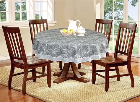 Buy Katwa Clasic® PVC Coated Spill Proof Printed Round Tablecloth/Table ...