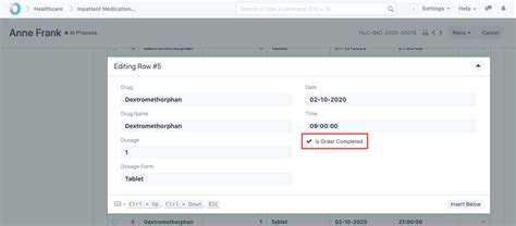 Inpatient Medication Entry