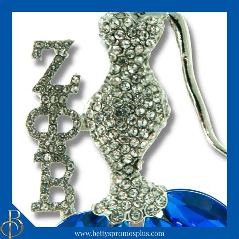 Zeta Phi Beta ΖΦΒ Classy Lady Rhinestone Pin