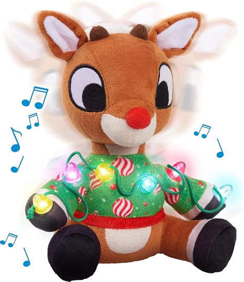 Just Play Rudolph Holiday 9-inch Lights and Sounds Plush India | Ubuy