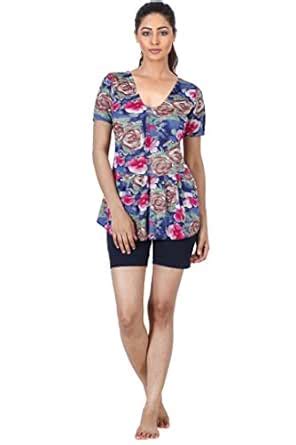 Buy URBAN STUDIO Women Swimwear Navy Blue at Amazon.in
