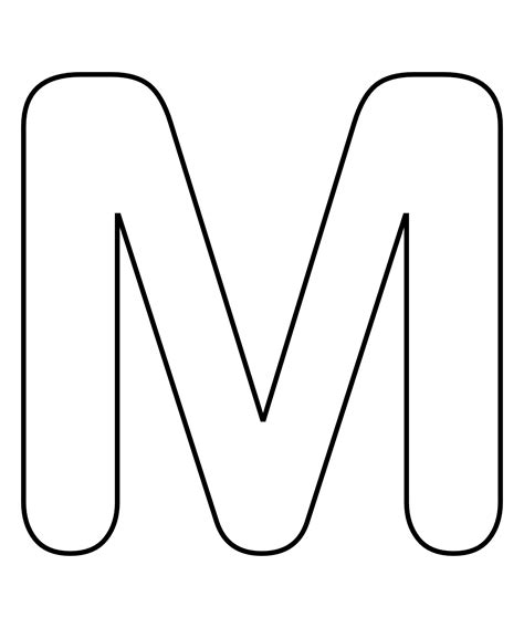 Large Bubble Letters M - 10 Free PDF Printables | Printablee