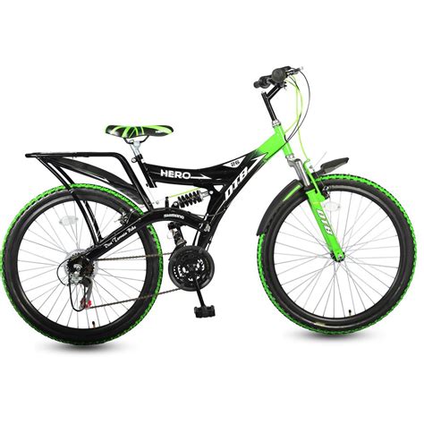 Buy Hero Unisex Ranger 18 Speed DTB Vx 26T Mountain Bike, Black and ...