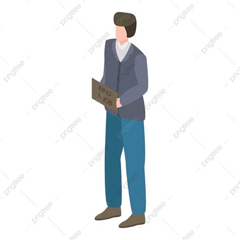 Man Search A Job Icon, Skyscraper, Think, 3d PNG and Vector with Transparent Background for Free ...