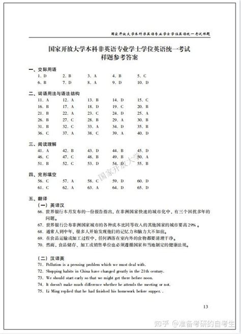 国家开放大学2022春季学位英语报考详情及资料分享 - 知乎