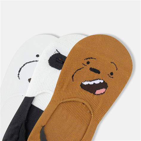 Women’s We Bare Bears Themed Loafer Socks – SocksXpress