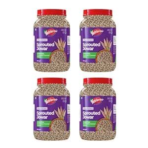 Nutriarrow Sprouted Jowar Whole Grain 1.6 Kg | Sorghum Millet/Jonnalu ...