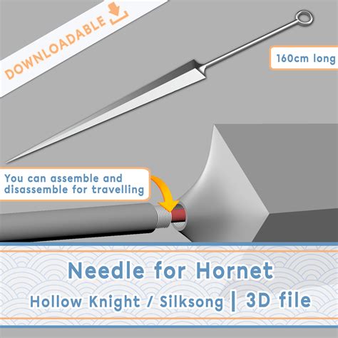 🪡 Needle for Hornet cosplay | 3D file・ 3D File for 3D printing・Cults