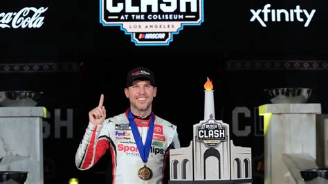 Hamlin wins exhibition Clash at the Coliseum as NASCAR moves race up a ...
