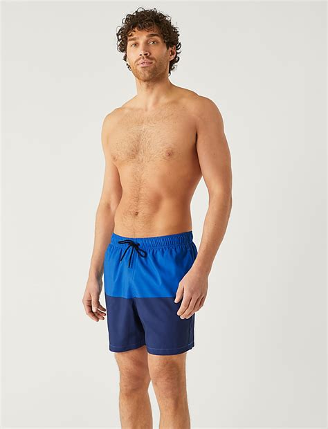 Buy Quick Dry Colour Block Swim Shorts at Marks & Spencer