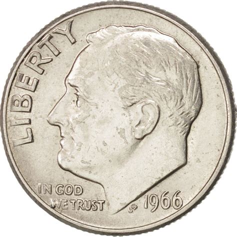 One Dime 1966 Roosevelt, Coin from United States - Online Coin Club