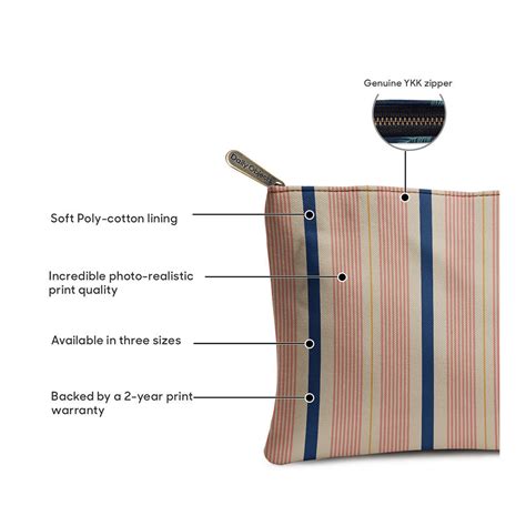 Buy Dailyobjects Salmon Pin Stripe Regular Stash Pouch Online