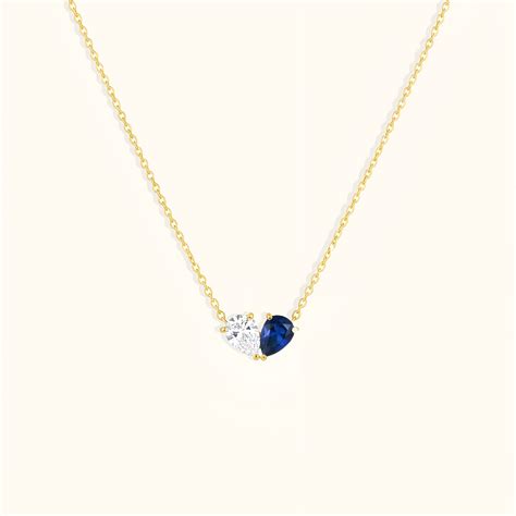 Serena Sapphire Necklace - 18K Gold Plated – Elinor Jewels