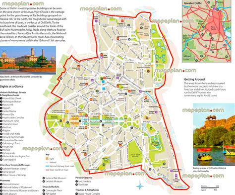 Delhi map - Delhi city centre free travel guide - Top 10 must-see ...