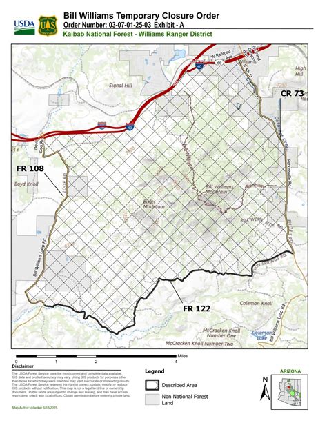 Kaibab National Forest | Bill Williams Mountain watershed closure to ...