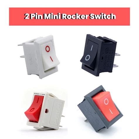 2 Pin Mini Rocker Switch - Compact & Reliable Control Switch