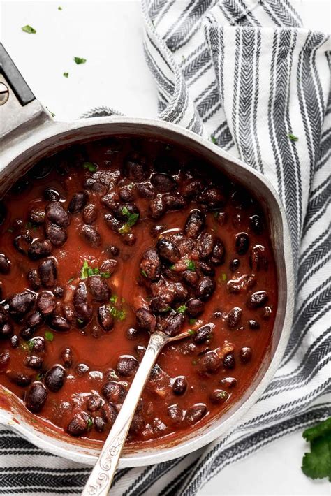 Seasoned Black Beans - Garnish & Glaze