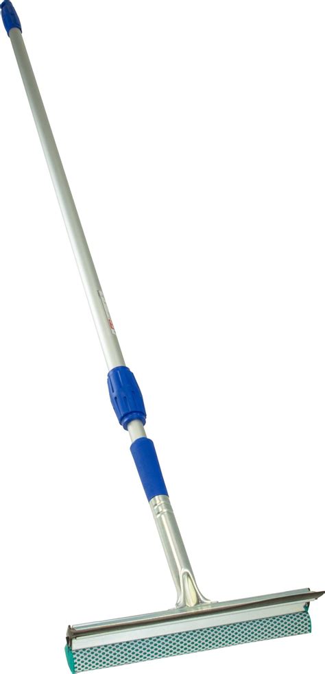 Snapklik.com : Blue/Silver 10" Aluminum Window Washer And Squeegee